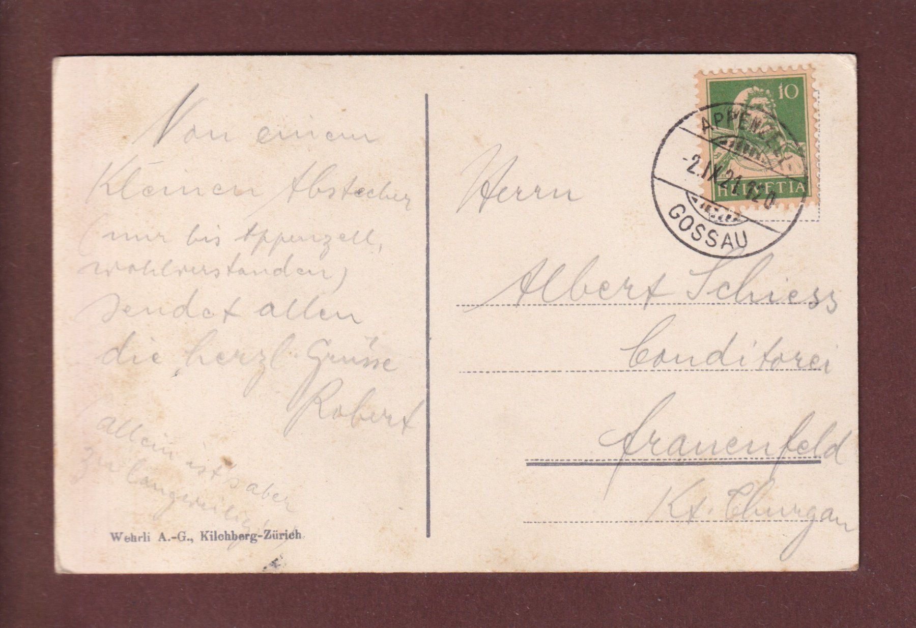 Cartoline postali: SÄNTIS - 1921 – Usato da Pully venduto da nicecards 1