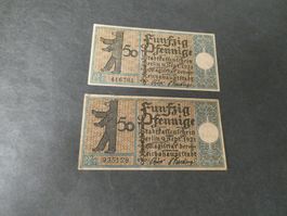 Dt. Reich, Berlin 2 Notgeldscheine
