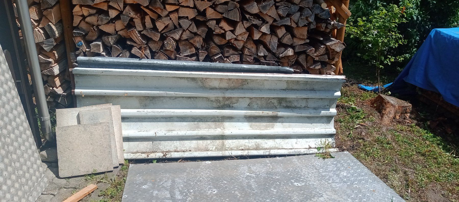 Pareti & Soffitti: 4 Wellbleche gebraucht zum Brennholz abdecken etc. – Usato da Bürglen TG venduto da Heck66