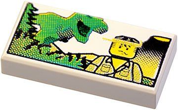 Lego Kit di costruzioni: Lego Fliese (3069px16) mit Dino Muster – Usato da Basel venduto da Swi-7621