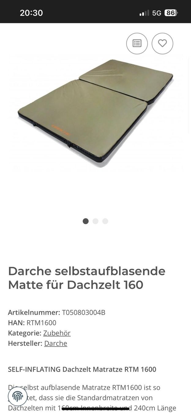 Tende : Darche Panorama 160 Dachzelt+Vorzelt+Matte – Usato da Alterswil FR venduto da rum_9r2q 2