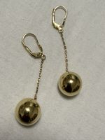 Ohrringe mit Kugel Gold 14k 