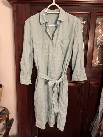 Leinen Hemdkleid