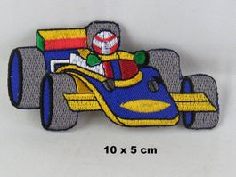 FORMEL 1 RENNWAGEN - Aufnäher - Aufbügler - 10x5cm