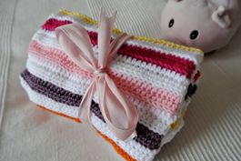 Ripp-Babydecke Erstlingsdecke *Nelly 70 x  65 cm *neu
