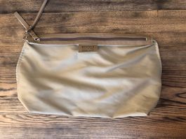 Grosses Necessaire Etui Beutel von Nicoli mit Leder Italien