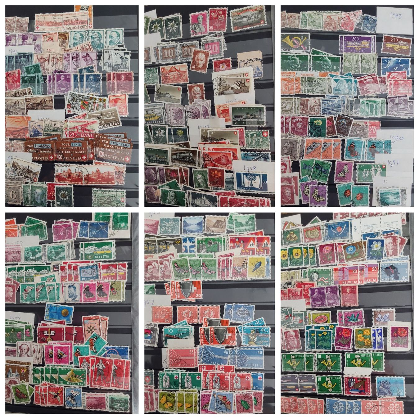 Alle Briefmarken: 2 Grosse CH Briefmarken-/Dublettenalben – Gebraucht aus Münchwilen AG von Nesar 2