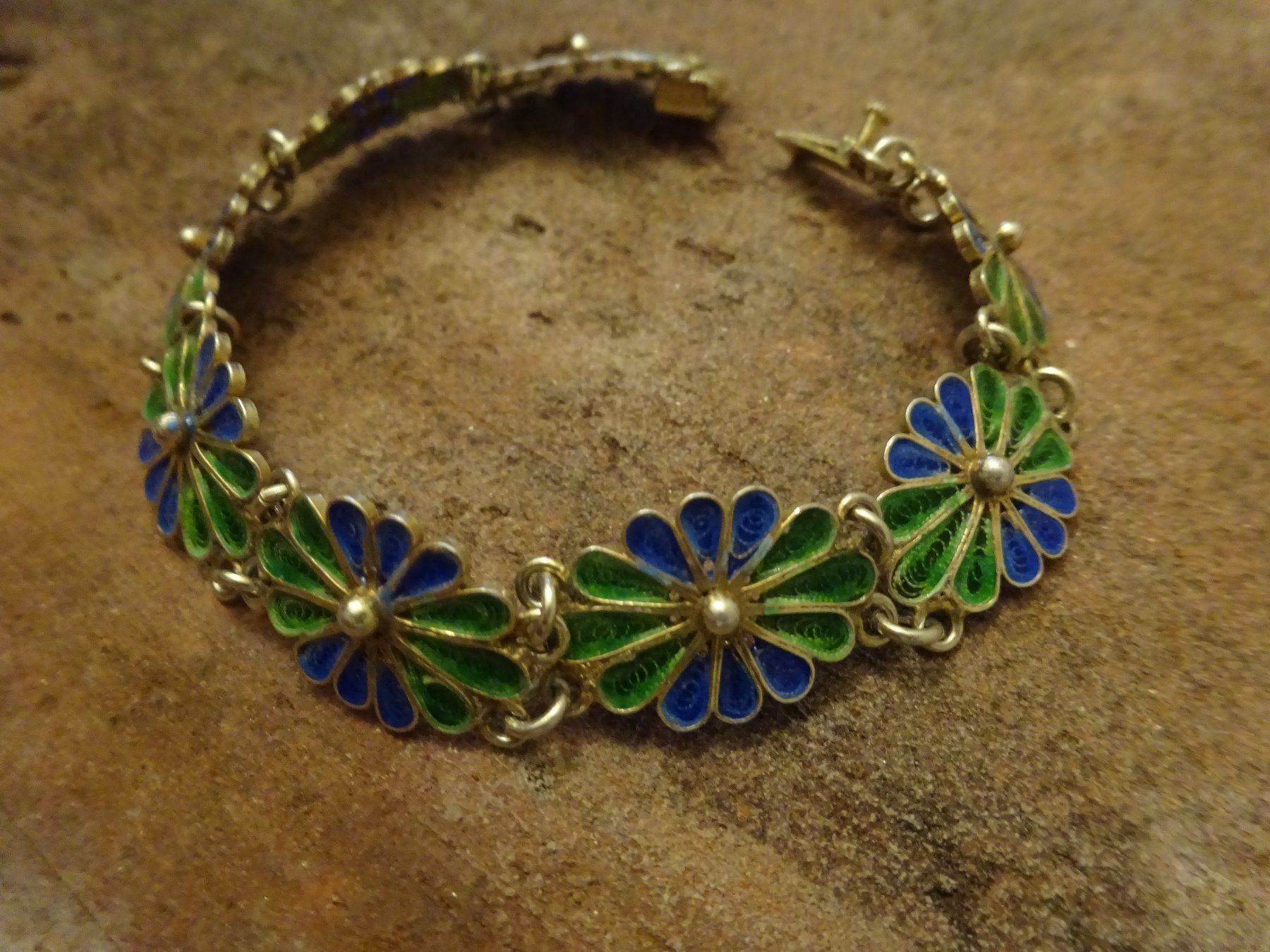 Bracciali & Braccialetti: Armband Filigran Cloisonné Silber – Usato da Esslingen venduto da FetteSchnecke
