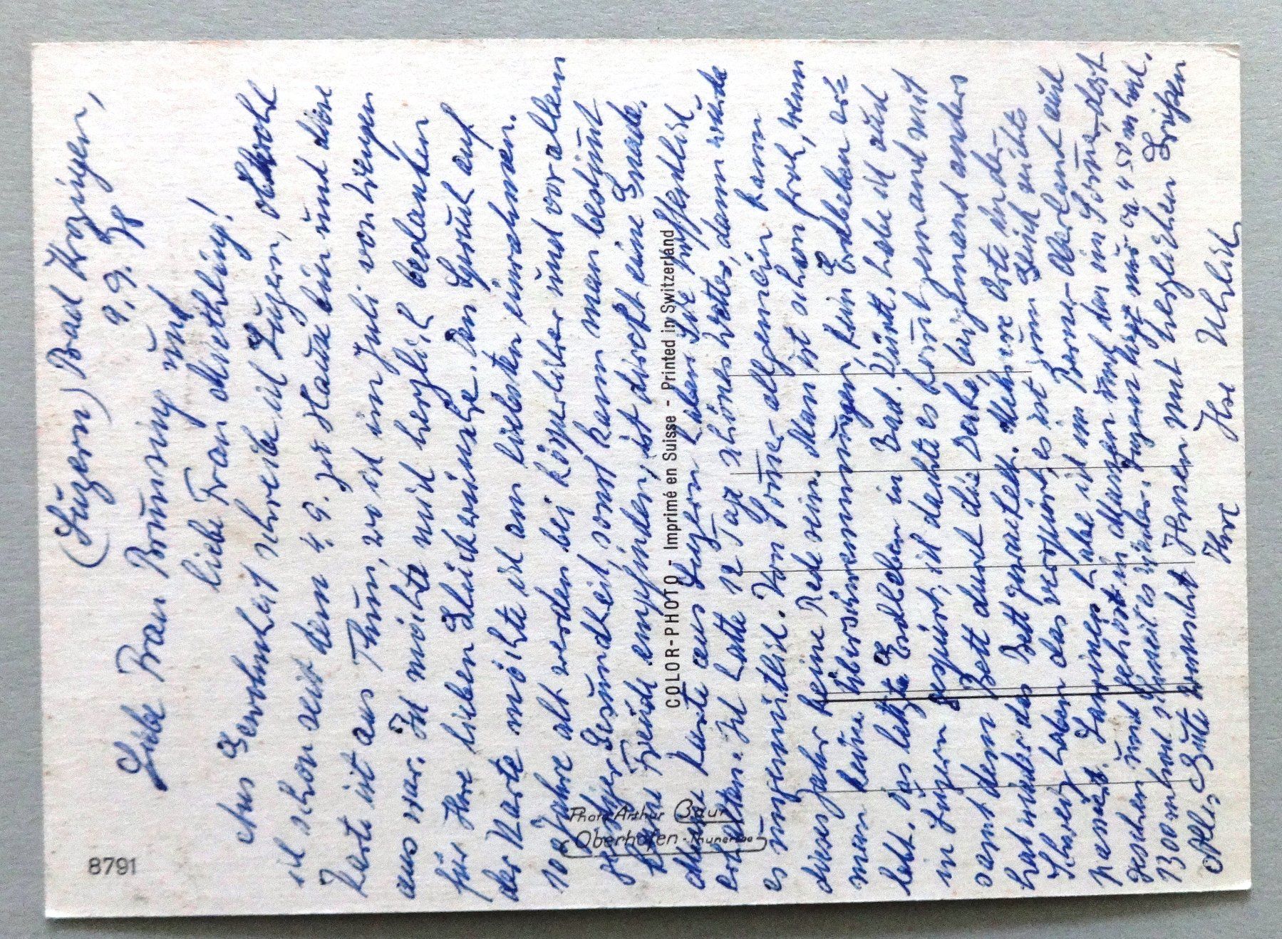 Cartoline postali: Thun - Thoune – Usato da Fétigny venduto da Billy2miny 1