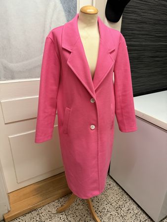 Long Manteau rose