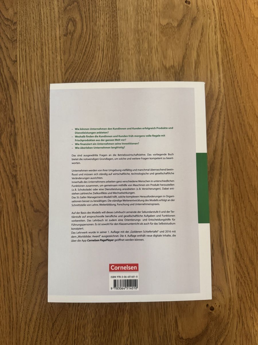 Libri: Betriebswirtschaft verstehen – Nuovo (secondo la descrizione) da Wettingen venduto da Gtavi 1