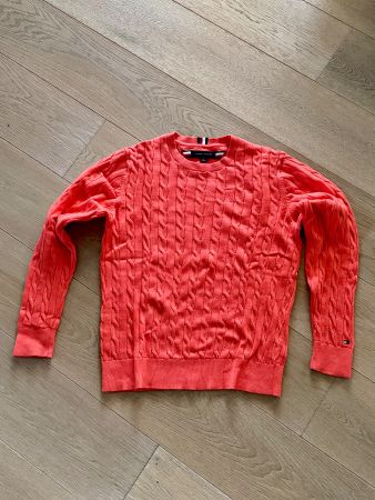 Tommy Hilfiger Pullover orange Gr. S top zustand