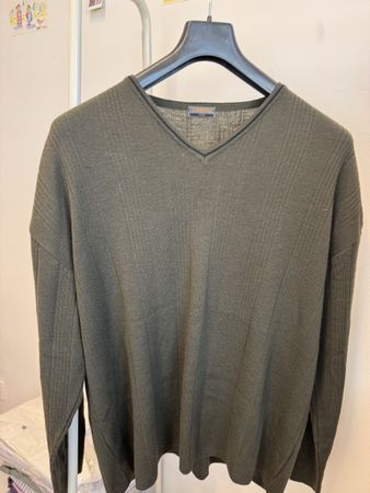 Connemara Knits Merino Pullover Olive XXL Wolle