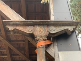 2 historische Gusseisensäulen Guss Säule Gusseisensäulenpaar