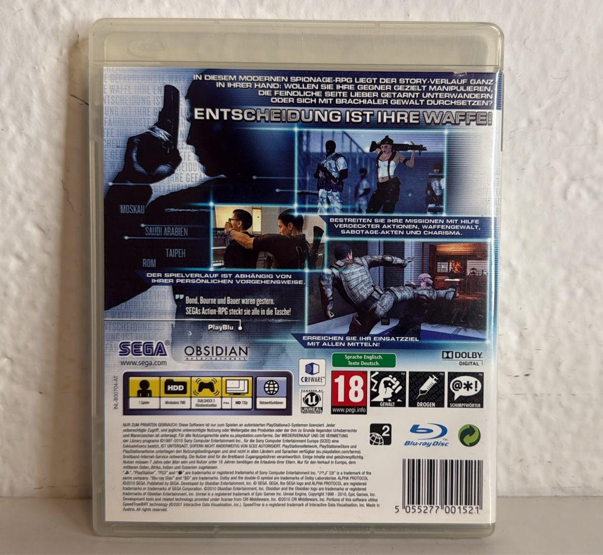 Sony Giochi: Alpha Protocol SEGA - PS3 Game – Usato da Ehrendingen venduto da bubulence 1