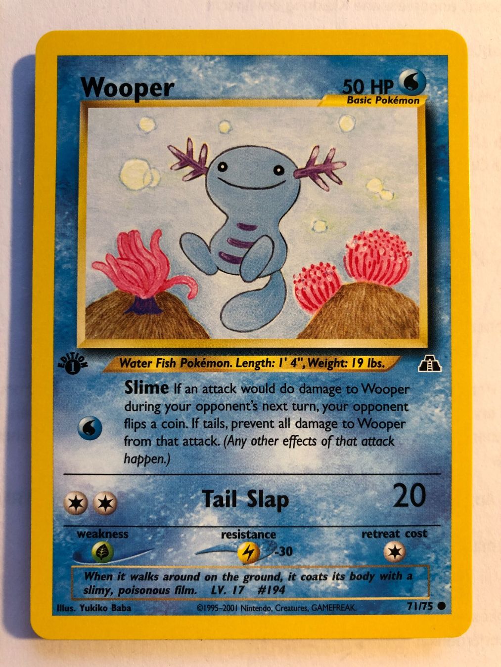 Sammelbilder & Trading cards: Wooper 1st Neo Discovery - MINT - ab 1.- – Gebraucht aus Giubiasco von dan_pr8b