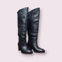 Bottes en cuir noir, Kiomi - Taille 39 - Neuves