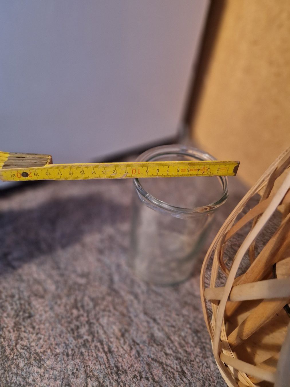 Vasen & Gefässe: Laterne oder Blumen Vase aus Weiden Holz Hell – Gebraucht aus Niederbipp von Trude04 4