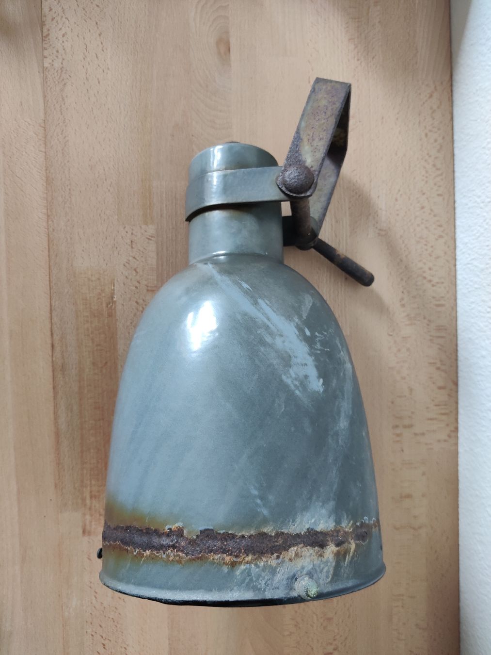Kronleuchter & Deckenlampen: Vintage Industrielampe 40er/50er Emaille – Gebraucht aus Emmen von Sali86 4
