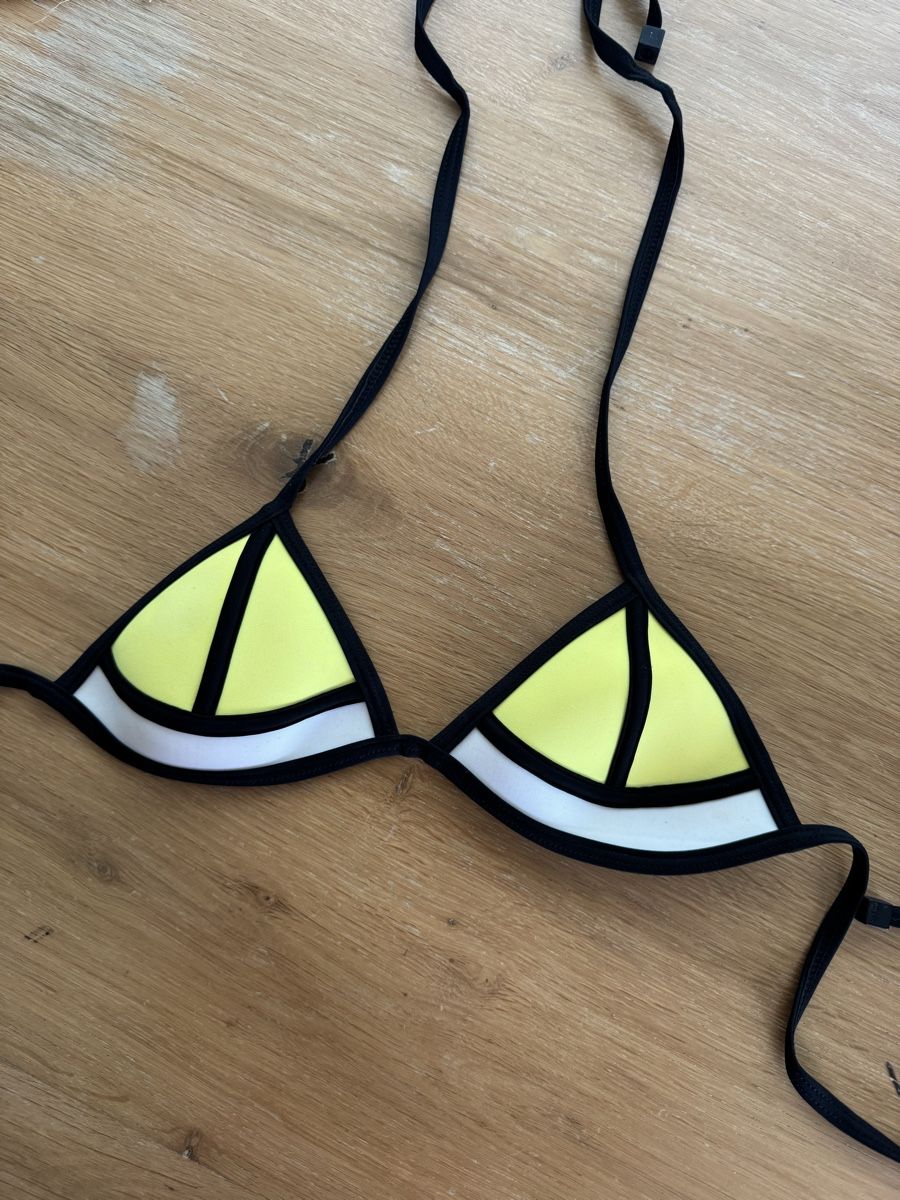 Costumi da bagno & Bikini: Haut de maillot jaune et blanc TRIANGL – Nuovo (secondo la descrizione) da Lonay venduto da nei_79jc