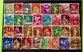 ALT LOT CH BRIEFMARKEN mit Stempel  Siehe Original Fotos. 
