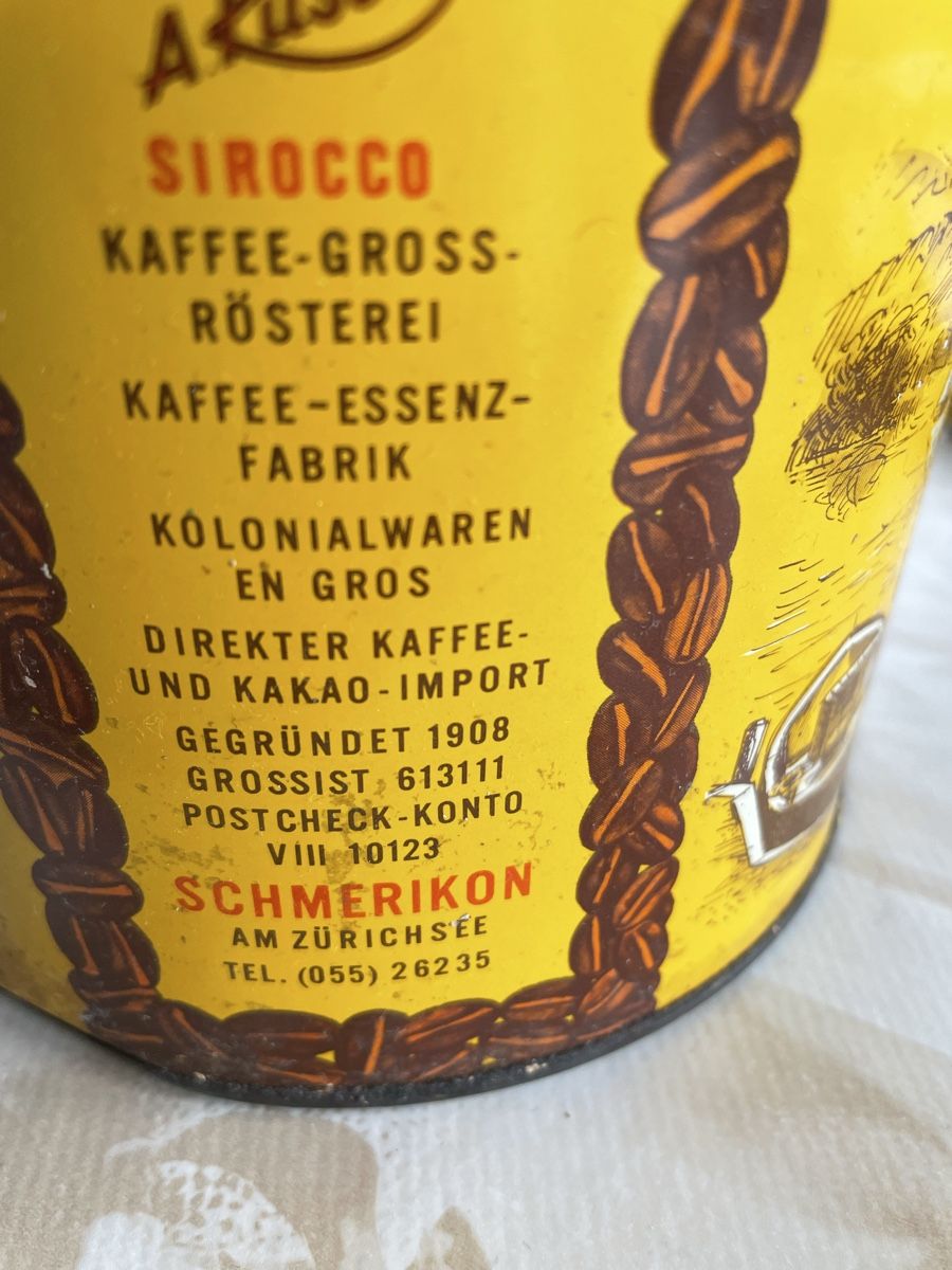 Zuccheriere: Antike Kaffeedose 21cm – Usato da Davos Dorf venduto da Erika54 3