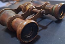 Jumelles anciennes en laiton d'occasion