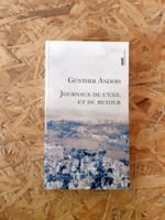 Livre "Journaux de l'exil et du retour", G. Anders
