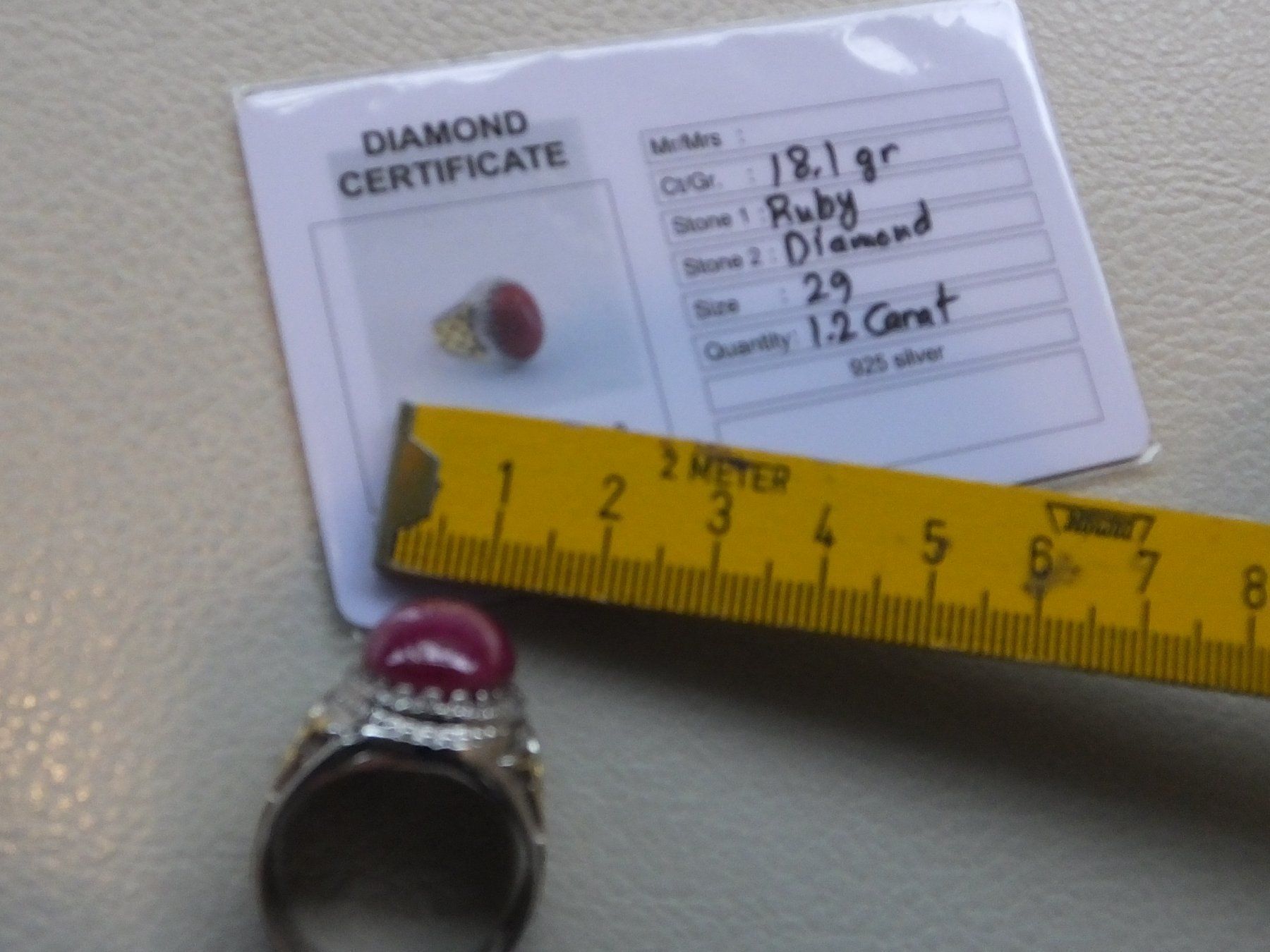 Anelli: Herrenring mit Echtem RUBIN Stein – Usato da Unterentfelden venduto da l654321a 5