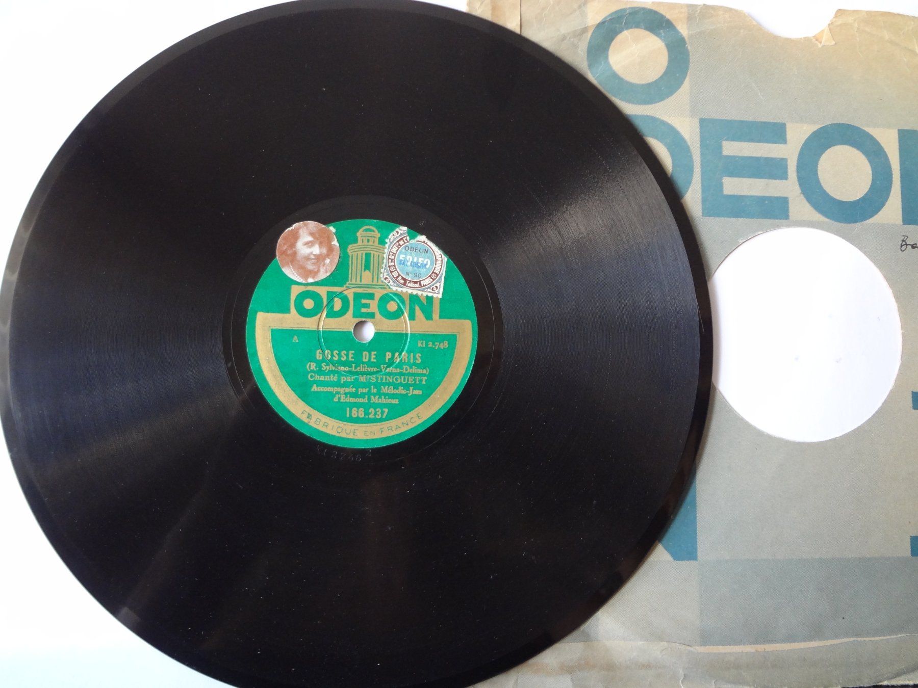Dischi in vinile: Disques 78 tours Odéon aiguille de Mistinguett - 166.237 – Usato da Aigle venduto da Robflac55 2