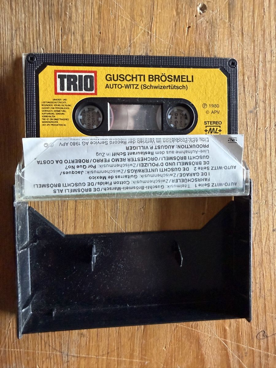 Musicassette: GUSCHTI BRÖSMELI Auto-Witz Kasette – Usato da Hergiswil NW venduto da Klimsen 2