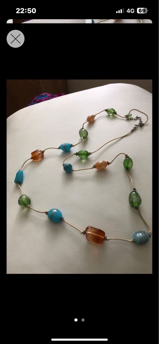 Murano Bicchieri: Halskette mit Muranoglas – Nuovo (secondo la descrizione) da Rüti ZH venduto da Masken