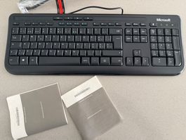 Microsoft Tastatur und Maus Set schwarz neu