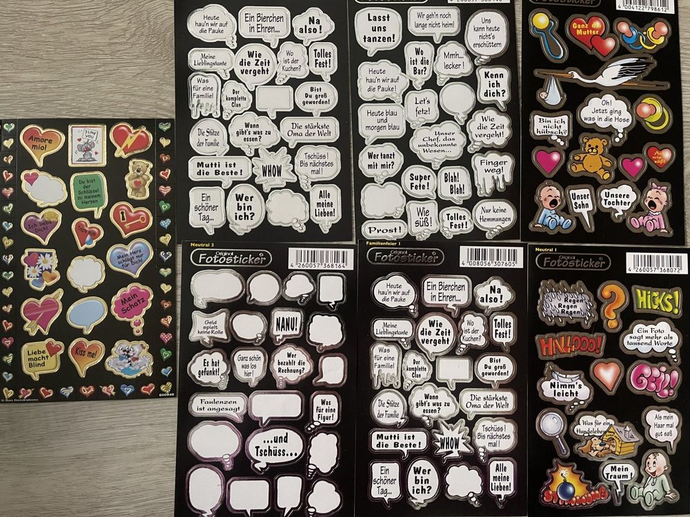 Foto-Sticker: zum Verzieren von Fotos + für Fotoalben (Neu (gemäss ...