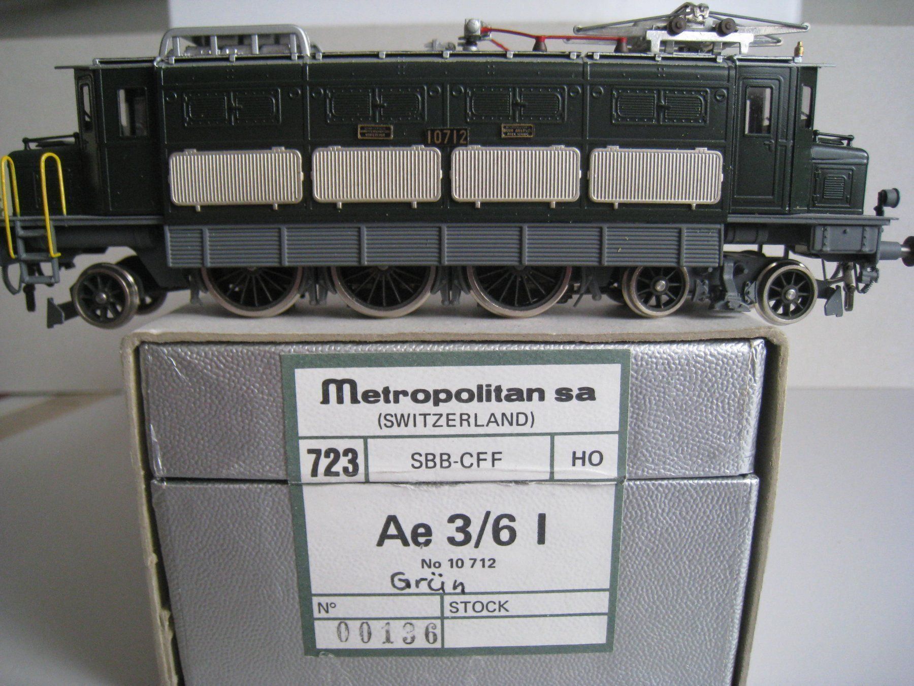 Metropolitan Trains électriques: Metrop SBB Ae 3/6 I 10712 mit Düsengitter,  723 – D'occasion à Buchs ZH par swiss-train