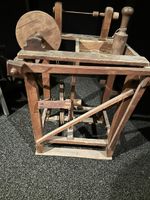 Uraltes Spinnrad