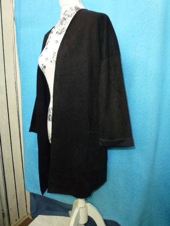 MANGUUN MANTEL GR 44 KUNSTSTOFF SIEHT AUS WIE WILDLEDER NEU