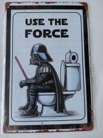 Metallschild Darth Vader Star Wars 30cm × 20cm Use the Force