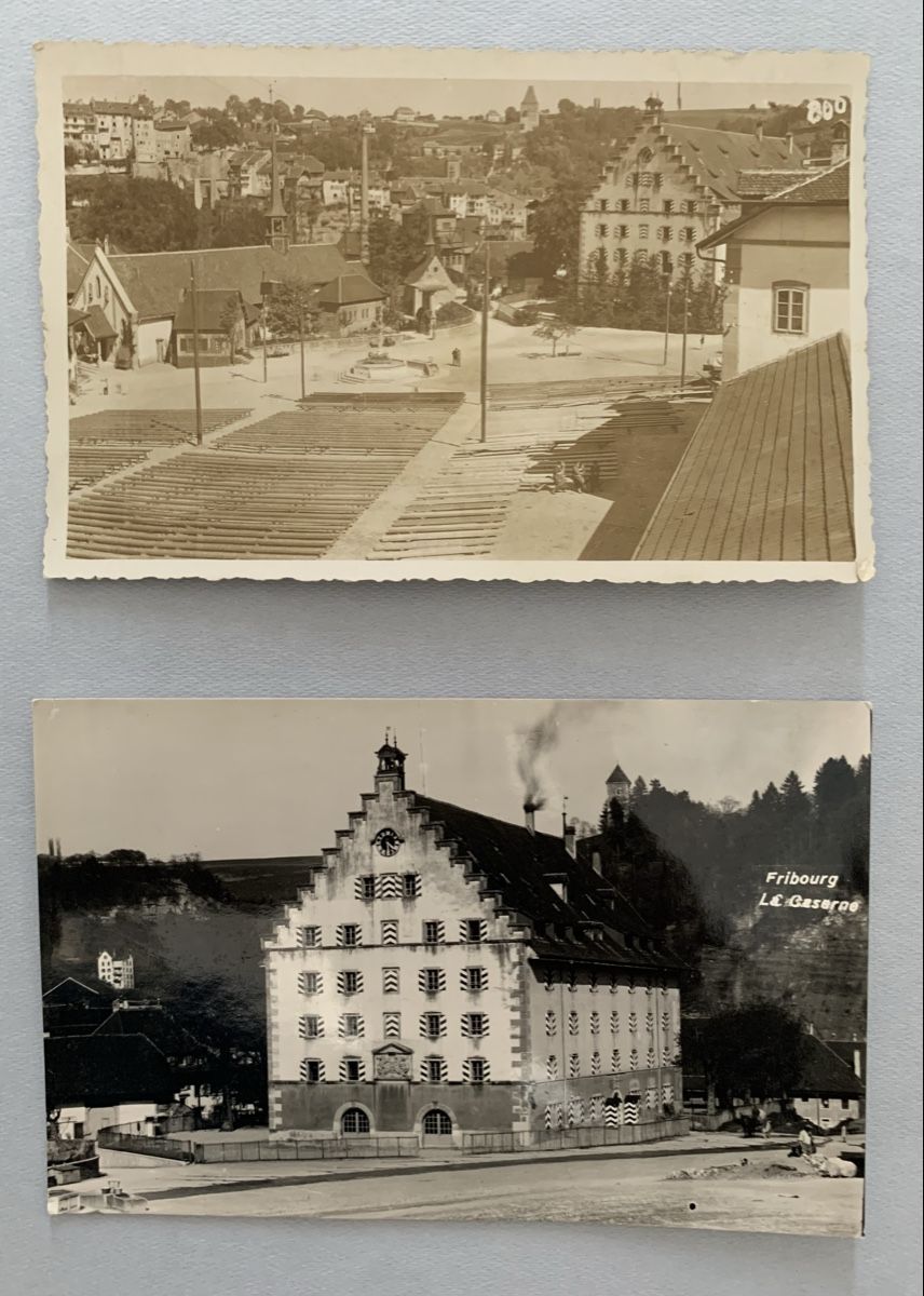 Ansichtskarten: Ansichtskarten - Fribourg, Planche Supérieure & Caserne, FR – Gebraucht aus Düdingen von polytropon_5