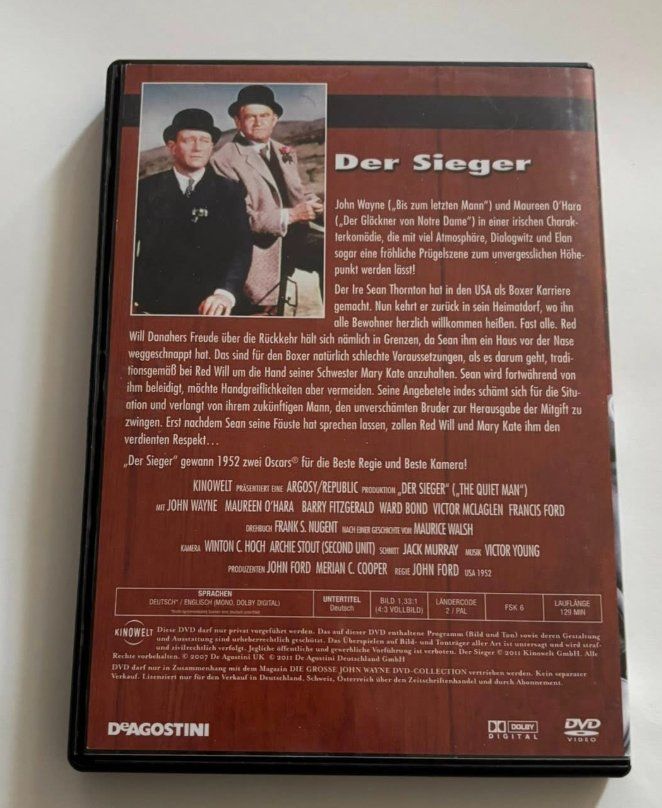 Tutti i DVDs: John Wayne Der Sieger (1952) DVD Vol.11 – Usato da lupfig venduto da maniacs666 2