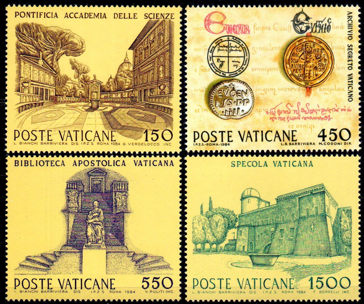 Tutti i francobolli: 1984 POSTE VATICANE 4 MARKEN ** POSTFRISCH ** - MA324 – Nuovo (secondo la descrizione) da Losone venduto da EM2019
