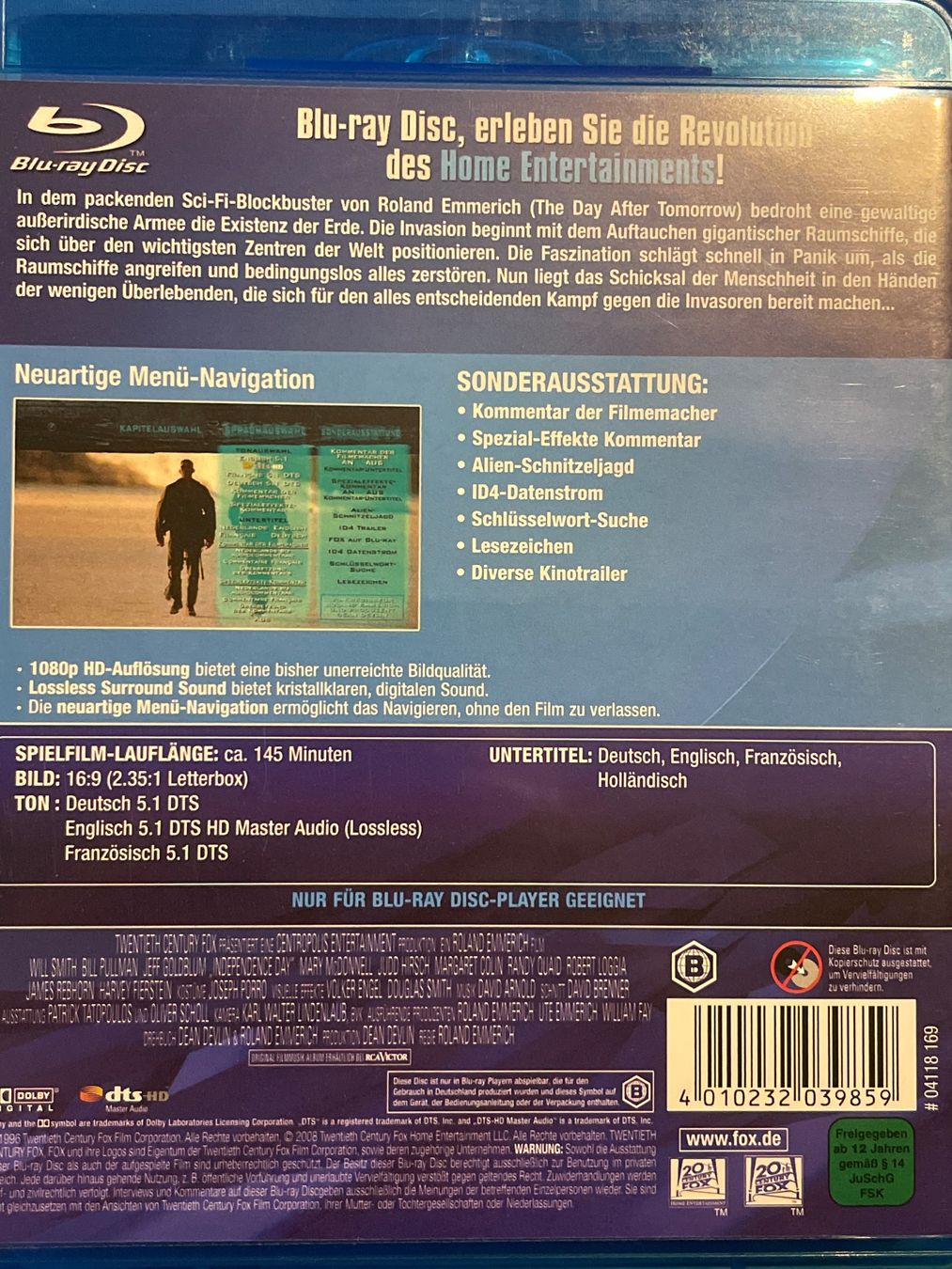 Alle DVDs: Independence Day   (1996) – Neu (gemäss Beschreibung) aus Waldenburg von Gonzo8 1