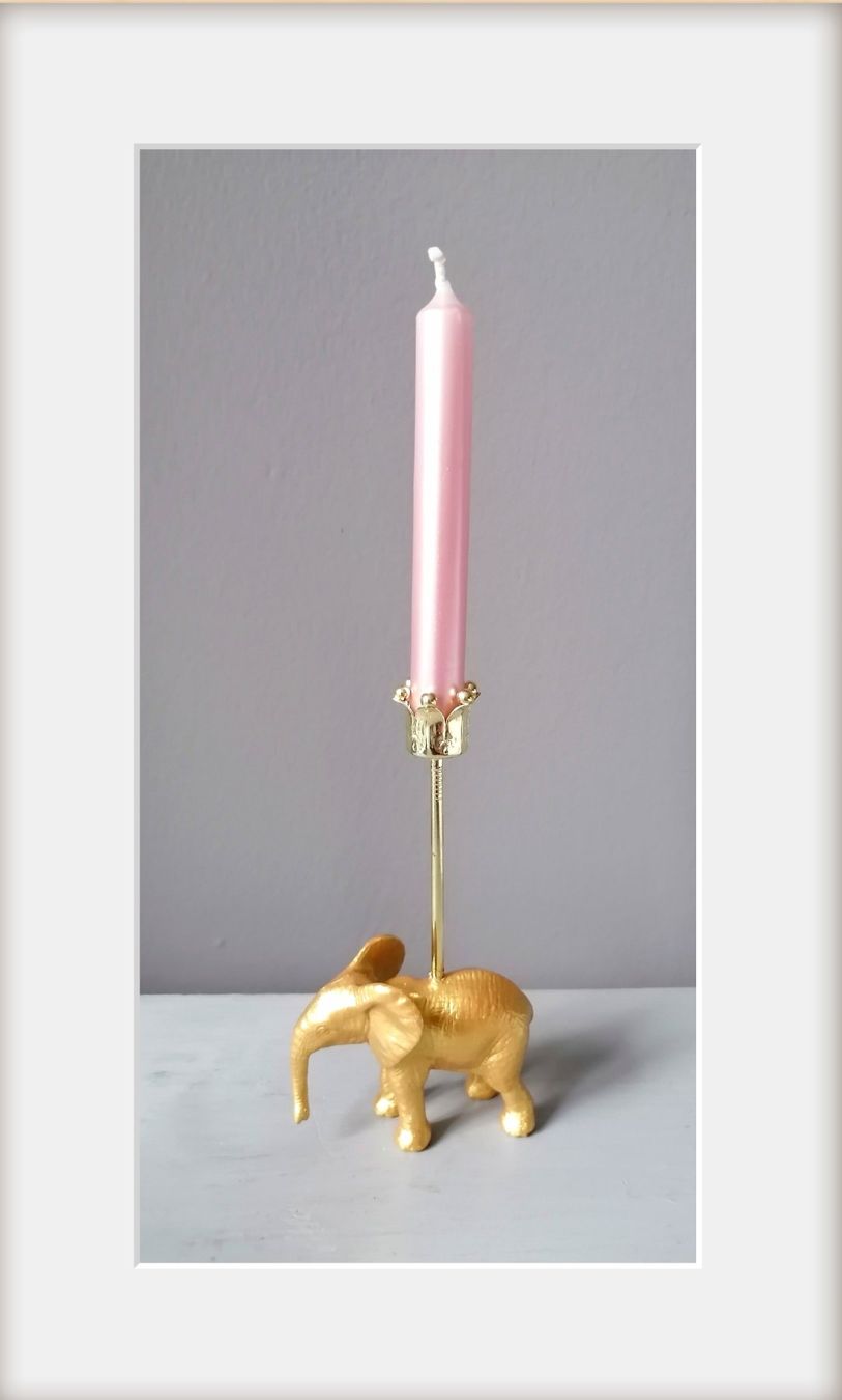 Kerzenständer: Kerzenständer mit Elefant von Schleich – Neu (gemäss Beschreibung) aus Wallisellen von Muggeli1970
