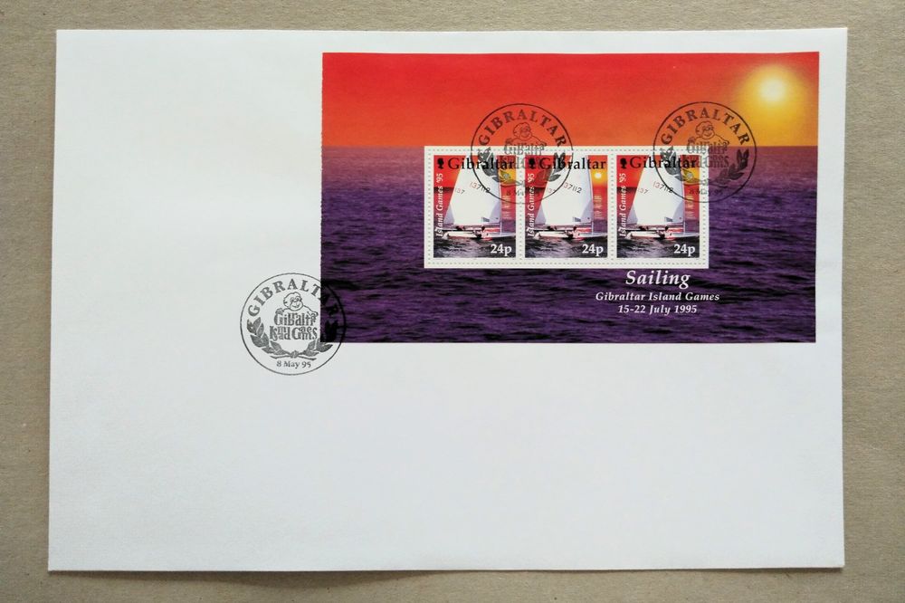 Gibraltar Sailing Island Games, 1995, ET, Brief ungelaufen Kaufen auf