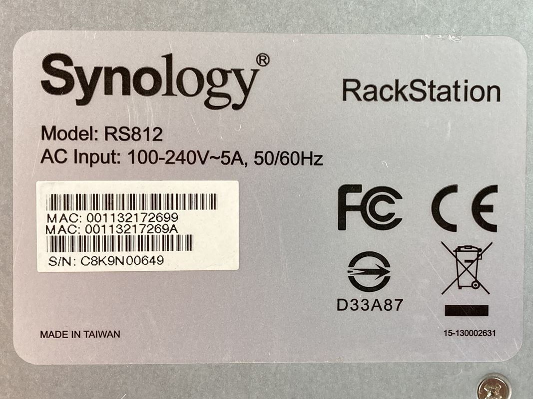 Racks & Cavalletti: SYNOLOGY | RackStation | RS812 – Usato da Wittenbach venduto da Restwert_St-Gallen 2