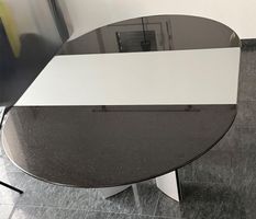 Esstisch Granit Schwarz-silber ausziehbar