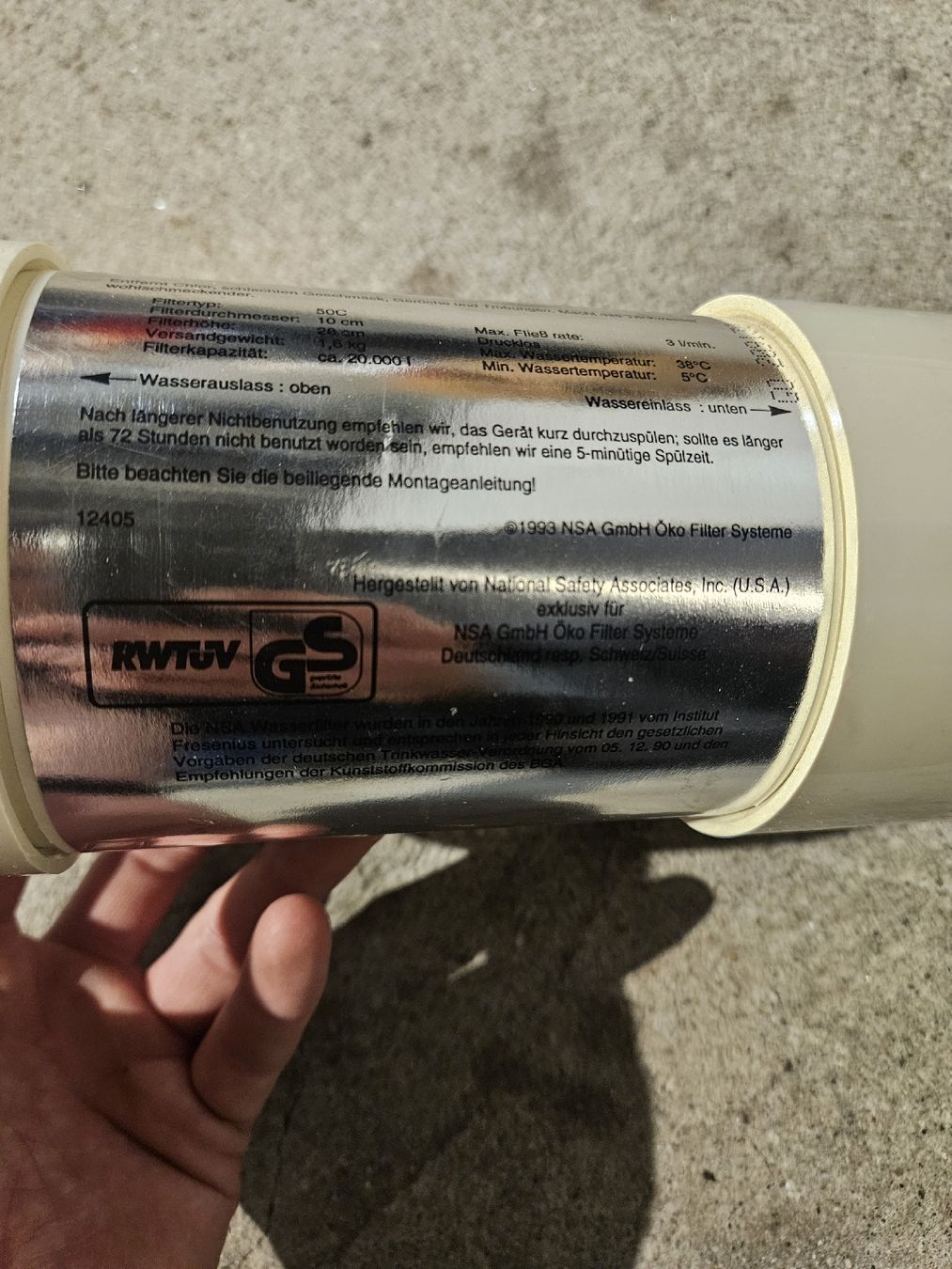 Sanitari: NSA Wasserfilter System Modell 50C - Top Zustand! – Nuovo (secondo la descrizione) da Naters venduto da fab_2zx8 4