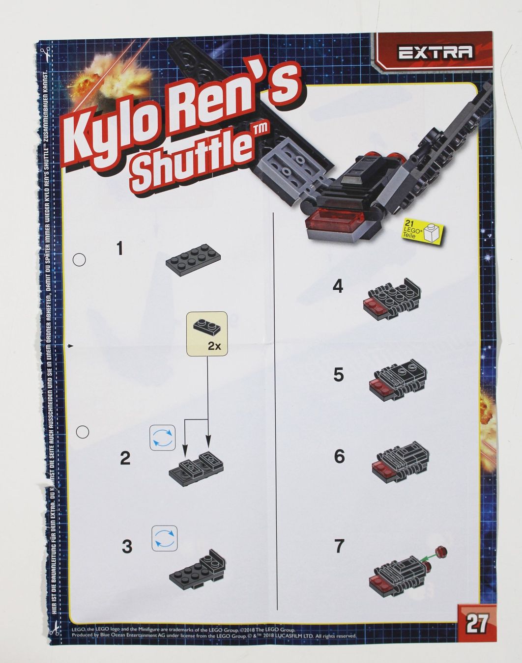 Lego Figuren: LEGO POLYBAG / FOILBAG STAR WARS Kylo Ren's Shuttle 2017 – Neu und originalverpackt aus Brüttisellen von Collector-Corner 2