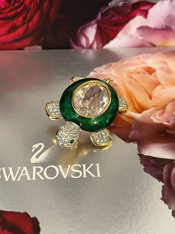 8502 Vintage Swarovski Kristallen Brosche 46mm main image 0