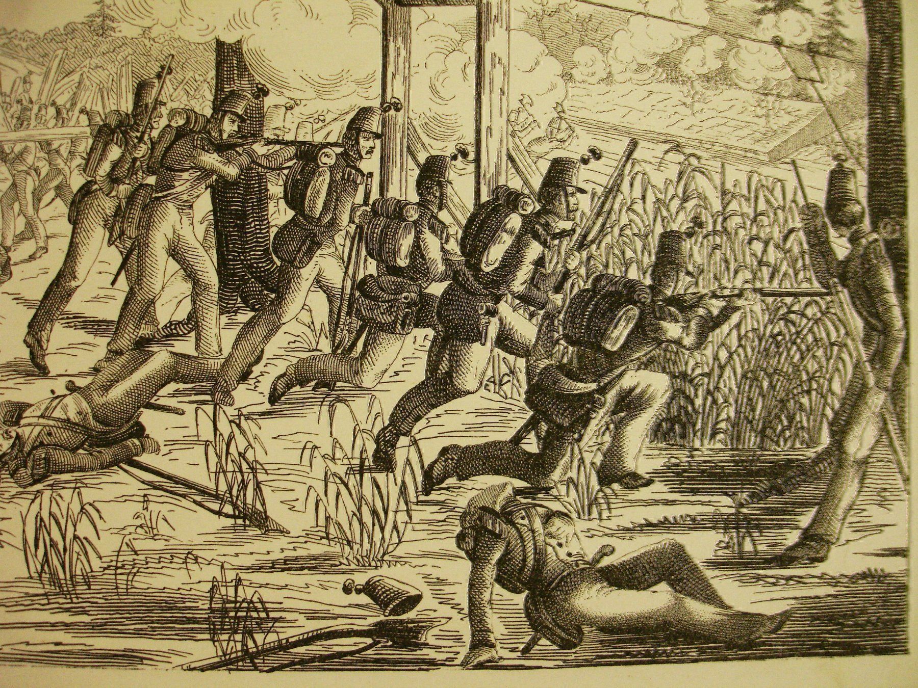 Grafiken & Lithographien: GEFECHT BEI LUNNERN, LITHORGRAPHIE, 1850 – Gebraucht aus Grüningen von Kartensammler 3